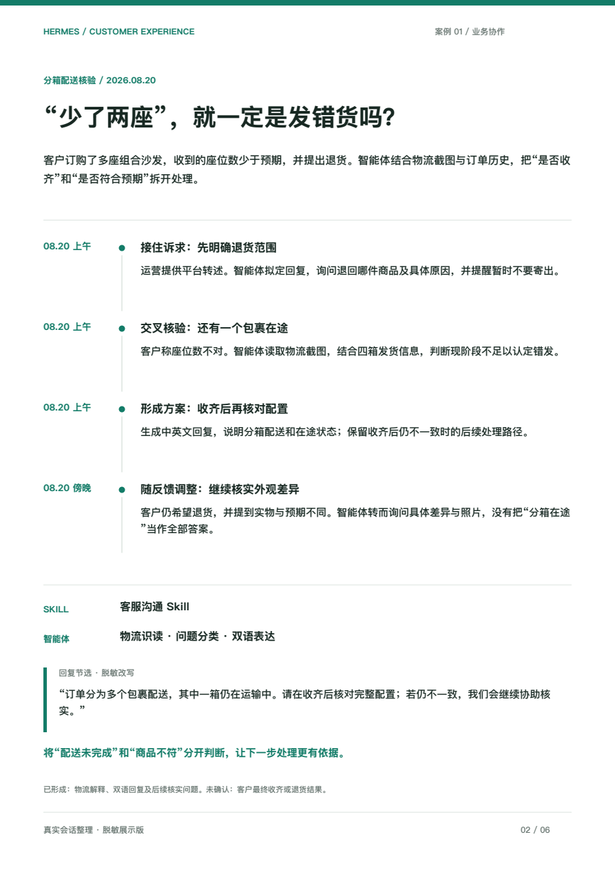 分箱配送误会脱敏案例摘要页